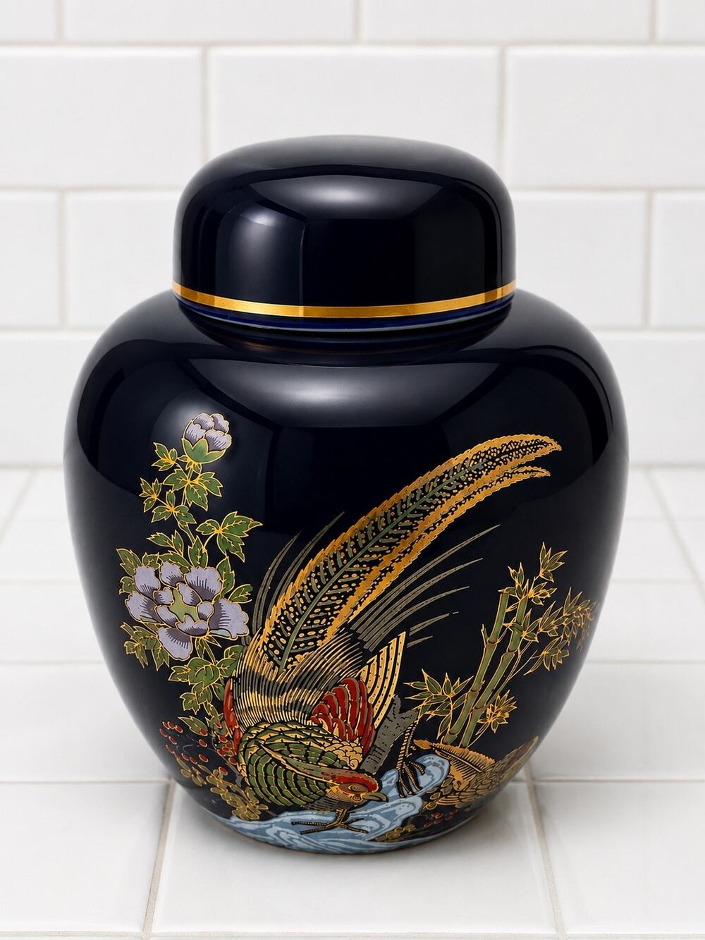 1970's Satsuma Kutani Small Ginger Jar